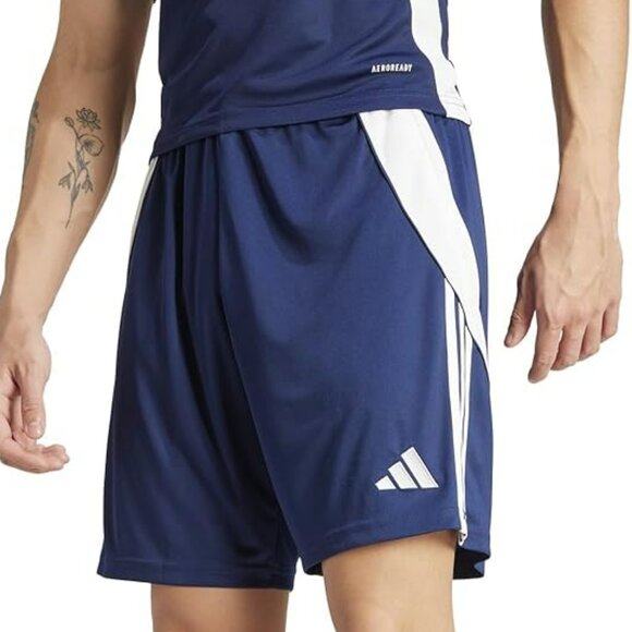 NWT M Tall adidas Men’s Tiro 24 Training Shorts – Team Navy Blue/White - Picture 1 of 4